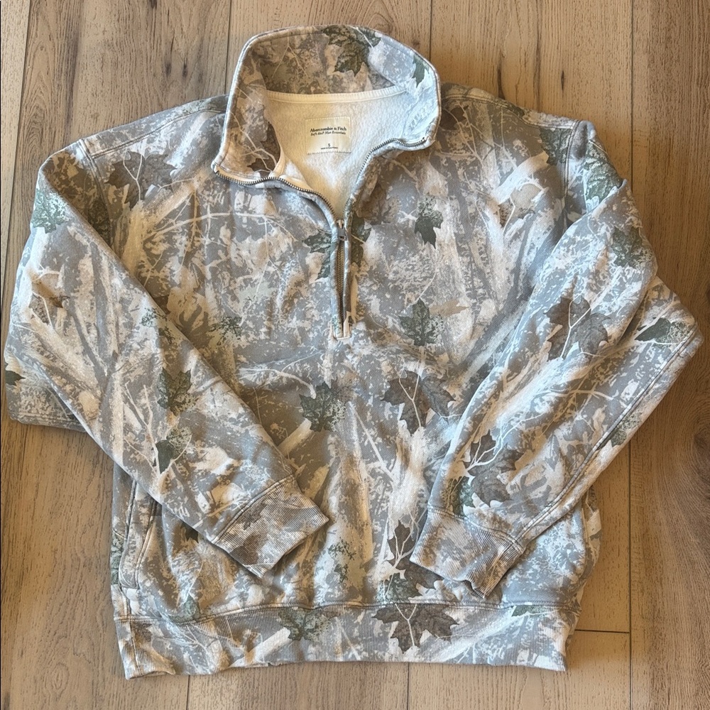 Abercrombie Camo Quarter Zip